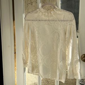 Beautiful lace sezane top. Hate to part with it, but I need more space!
